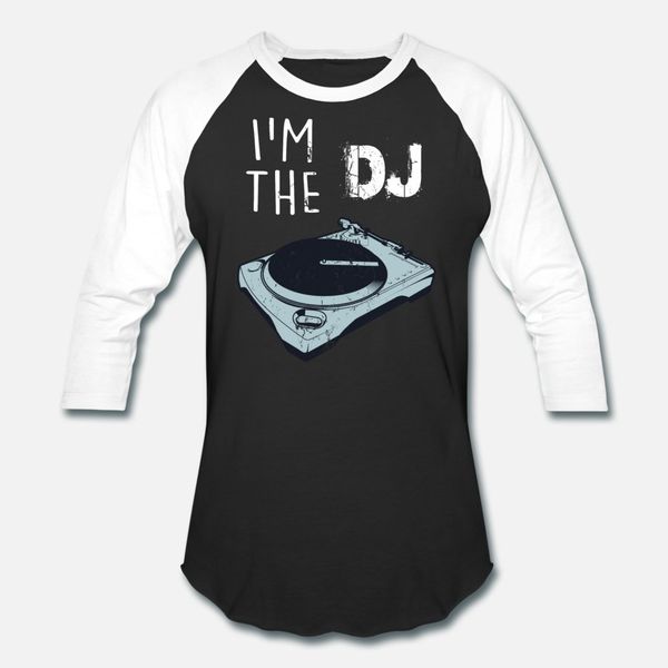 

я удивительный dj clubbing диск жокей вращающаяся тенниски мужчины создают 100% хлопок o шеи оригинал симпатичной смешной весна письмо рубаш