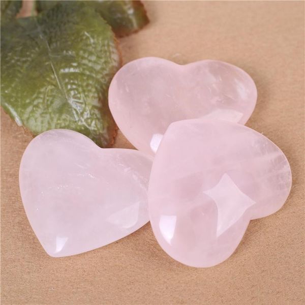 

carving craft 1pc reiki quartz gife 59mm lover chakra hjt crystal natural rose/pink healing stones stone heart mmj2010 meowy