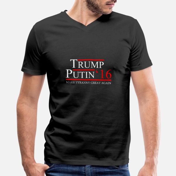 

trump путин 2016 тенниска люди создают короткий рукав круглый шею trend интересный смешной летний стиль письмо рубашку