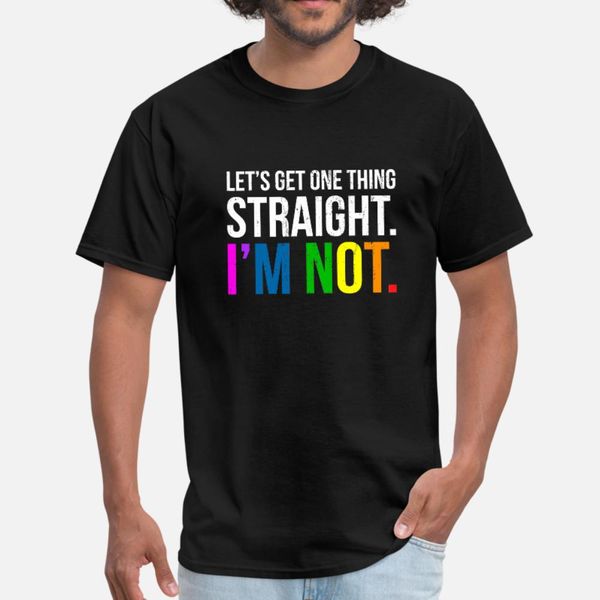 

i`m не straight lgbt present тенниски люди создают хлопок o шеи отдых подарков дышащего summer style оригинал рубашку