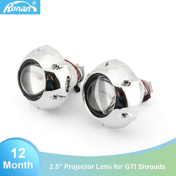 

2pcs 2.5inch bi xenon hid projector lens using h1 bulb retrofit h4 h7 car headlight high low beam