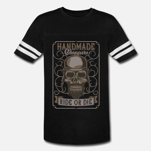 

biker skull handmade choppers ride or die t shirt men designing tee shirt s-xxxl pictures gift new fashion summer style normal shirt
