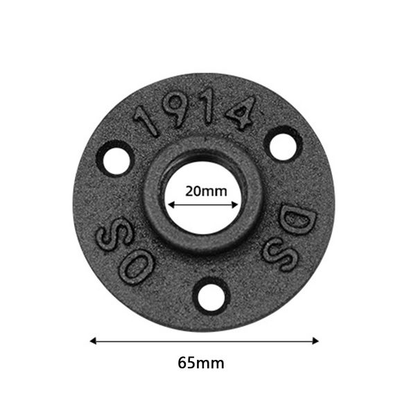 

10pcs hardware threaded flange pipe fittings cast iron adapter floor wall mount