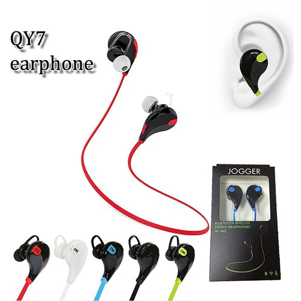 

cgjxsseller qy7 mini bluetooth earphone stereo sweatproof sport bluetooth neckband in ear headphone with microphone for iphone x samsung