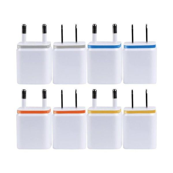 

cgjxs dual usb ports 2 .1a 1a eu us ac home travel wall charger power adapter plug for samsung galaxy note 8 10 s8 s10 htc android phone