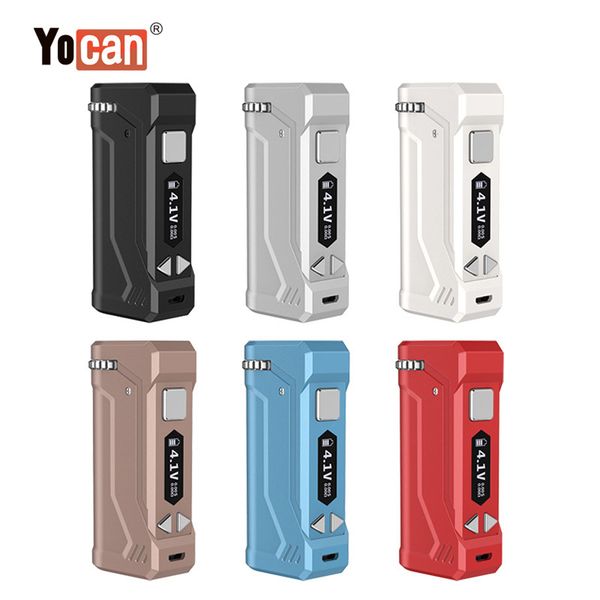 

Аутентичные yocan удобно 500mah литий-уни 650mah сигарета коробка мод разогреть VV переменное напряжение магнитного 510 аккумулятор для Толщиного масла оригинальные картриджи