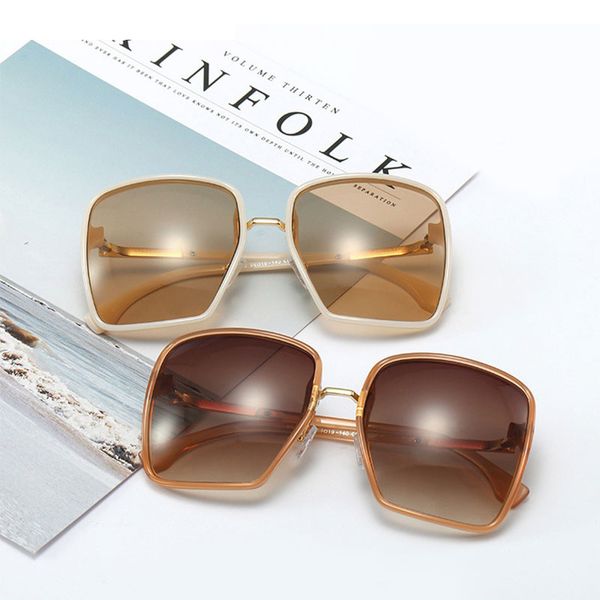 

veshion oversized square goggle sunglasses men women fashion shades uv400 vintage glasses, White;black