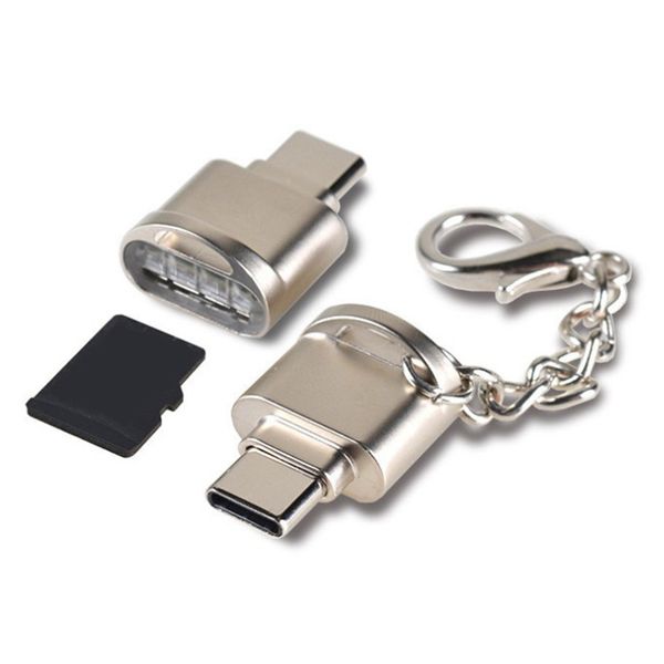 

portable usb 3.1 type c card reader usb-c tf micro sd otg adapter type-c memory card reader for samsung macbook huawei letv ing