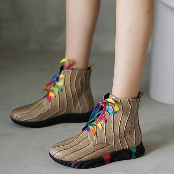 

streetwear цвет блока круглый toe узелок сексуальные женщины ботильоны flat bottom пинетки customized большой размер 41, Black