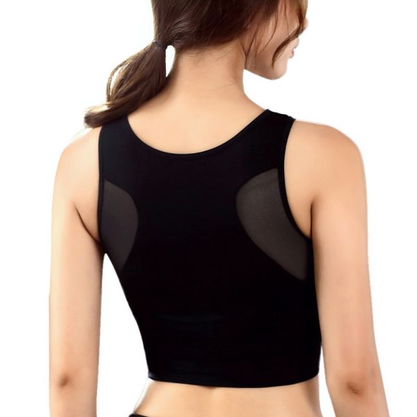 

sports bra mesh stitching yoga bra shake proof quick dry fitness padded gym wire push up running, White;black