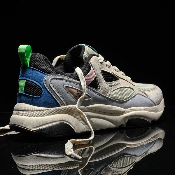 

male fashion sneakers outdoor lace-up mens casual shoes high men loafers footwear classics flats trend sneakers board shoes, Black