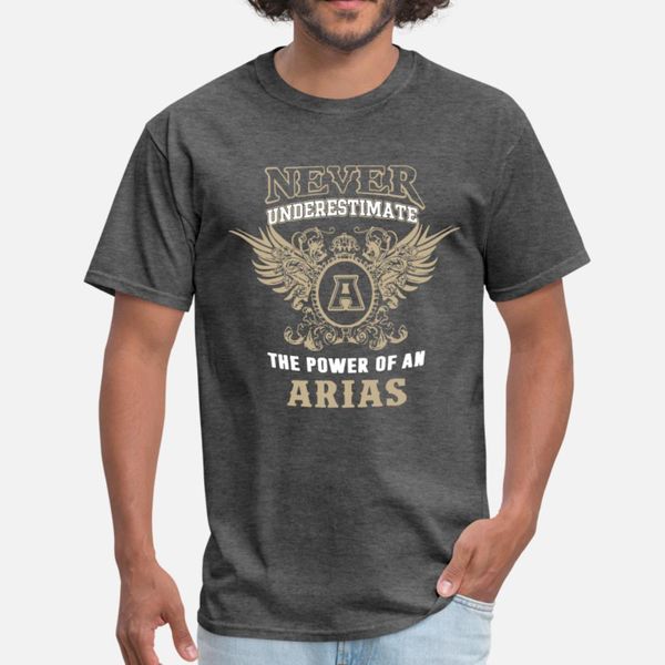 

never underestimate the power of an arias gun hip t shirt men printed short sleeve crew neck cool gift new fashion summer leisure shirt