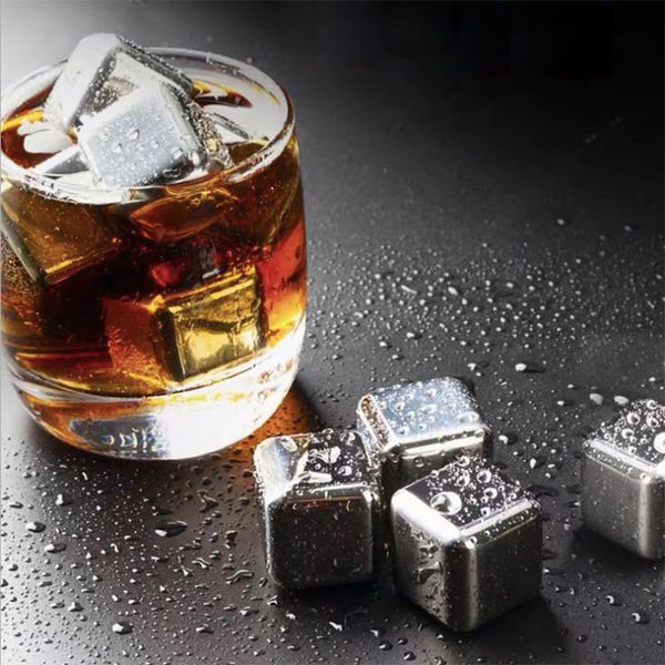 

нержавеющая сталь 18/10 ice cube metal wine ice grain быстрозамороженных стали виски нет melting ice cold drink block