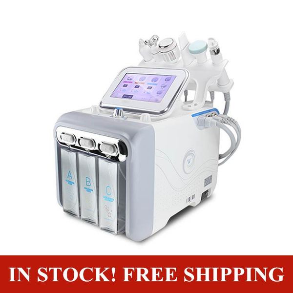 

small bubble 6 in 1 h2o2 hydrogen oxygen jet beauty facial machines hydrogen small bubble with rf handle upgrade facial beauty machine