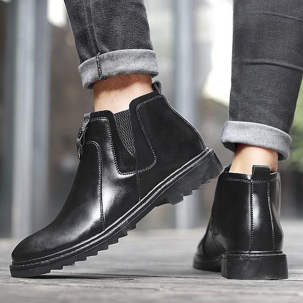 

leisure loafers black fashion leather mens flat causal shoe sport sneaker shoes man casual sneaker casual 2020 mens