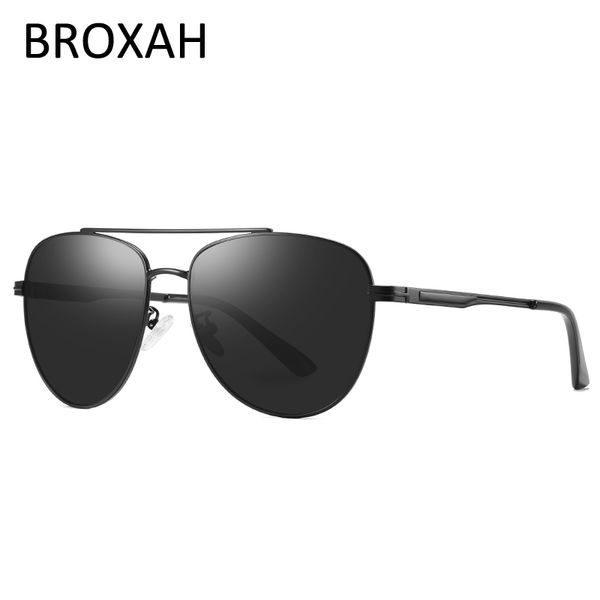 

retro polarized sunglasses men 2020 vintage driving glasses mens metal frame shades uv400 lunette de soleil homme, White;black