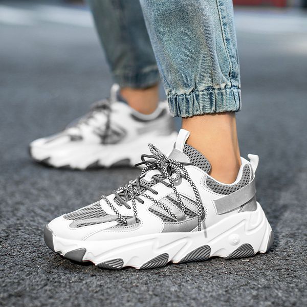 

big size brand men's casual shoes breathable casual youth trend shoes student breathable low-zapatos de hombre, Black