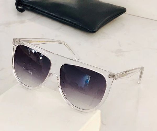 

горячий минимализм euro-am большого обод унисекс sunglassescl41435 / s с плоской вершиной разработан градиент uv400 61-14-145colorful дощечк