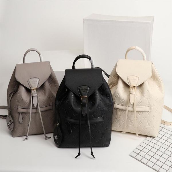

fashion sports backpack leisure backpack travel bag leather material letter decoration luxury gift bag style design 45397