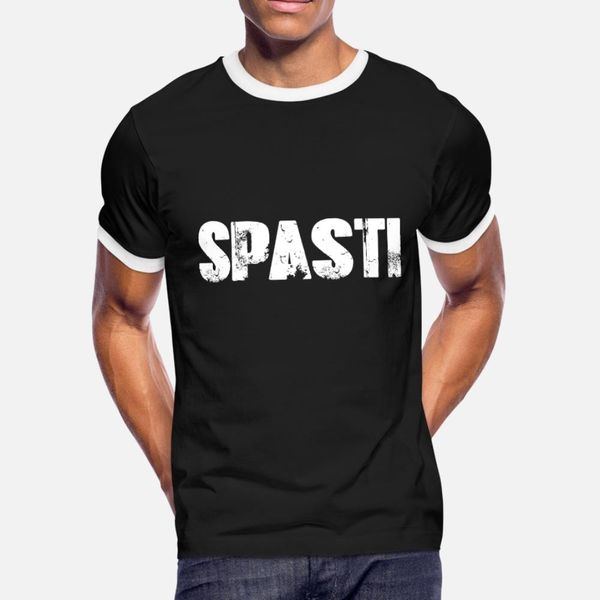 

spasti t shirt men пользовательских tee shirt круглый воротник прохладный солнечный свет юмор весна осень family рубашка, White;black
