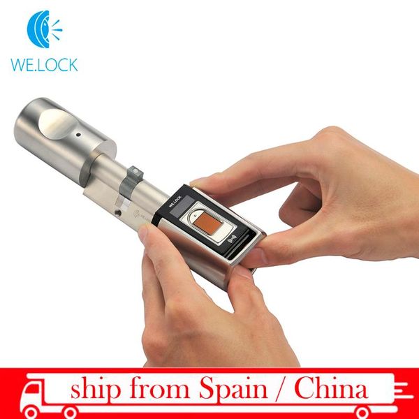 

smart lock l6srb fingerprint door lock, waterproof electronic intelligent biometric app/1 remote