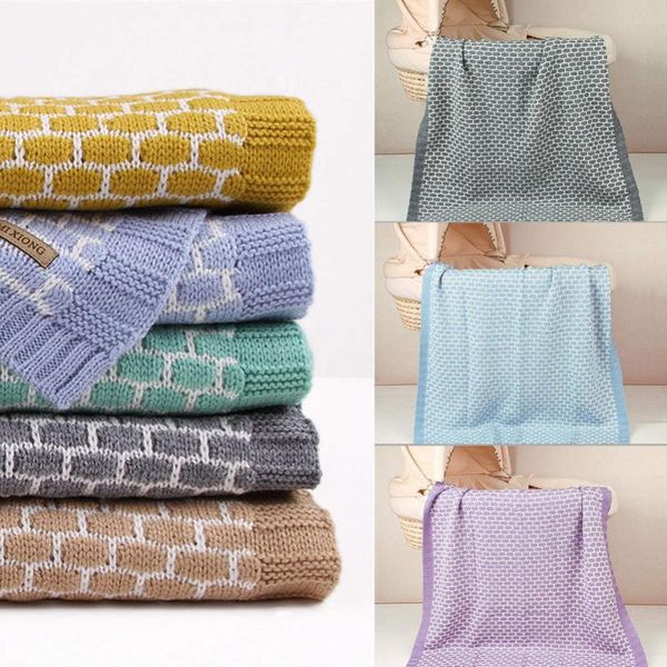 

plaid blanket knitted swaddle wrap blankets super soft bedding quilt for bed sofa