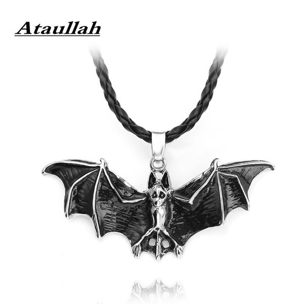 

ataullah bat necklaces for men women europe america halloween bat wing pendant necklace gothic vampire chain jewelry nw094, Silver