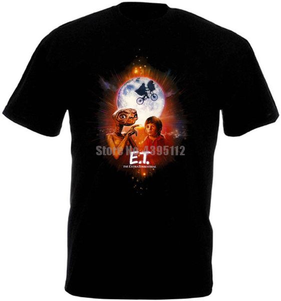 

e t extra terrestrial movie poster women's funny tshirt hip hop harajuku tshirts girl tee shirt 100% cotton t-shirt