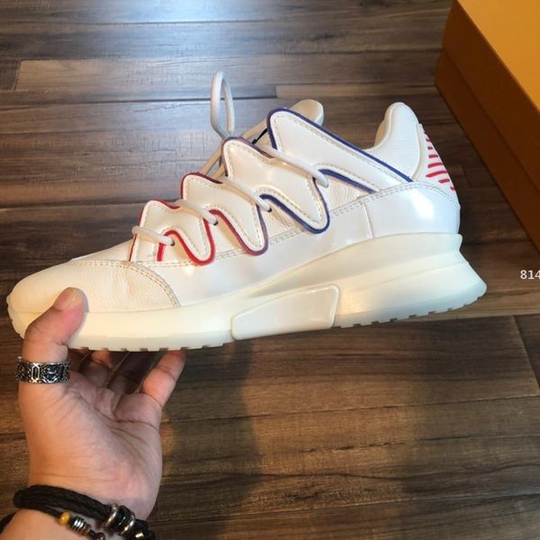 

luxury designer 814 mens shoes casual sneakers sport fashion woman s luxury designer casual shoes trainer with dust bag boxes, Black