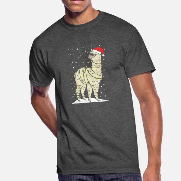 

тенниска мужчину weihnachten alpaka лама character с коротким рукавом o-образный вырез trend сыпучей смешной весна осень тонкой рубашка
