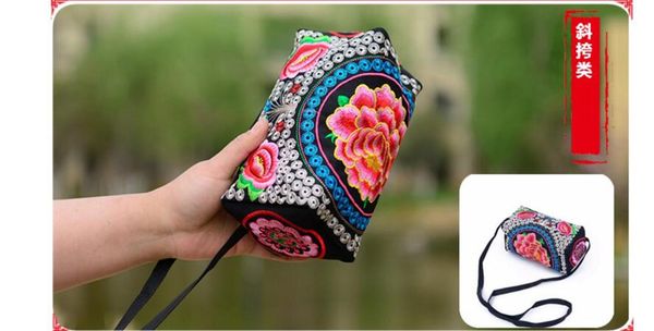 

fahion embroidery small shopping shoulder&handbagsfloral embroidered cute lady day clutches canvas bohemian gifts