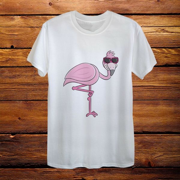 

розовый фламинго летние каникулы tshirt дизайн fancy мужчины женщины унисекс монтажн подарков хлопок tee shirt лето стиль casual wear