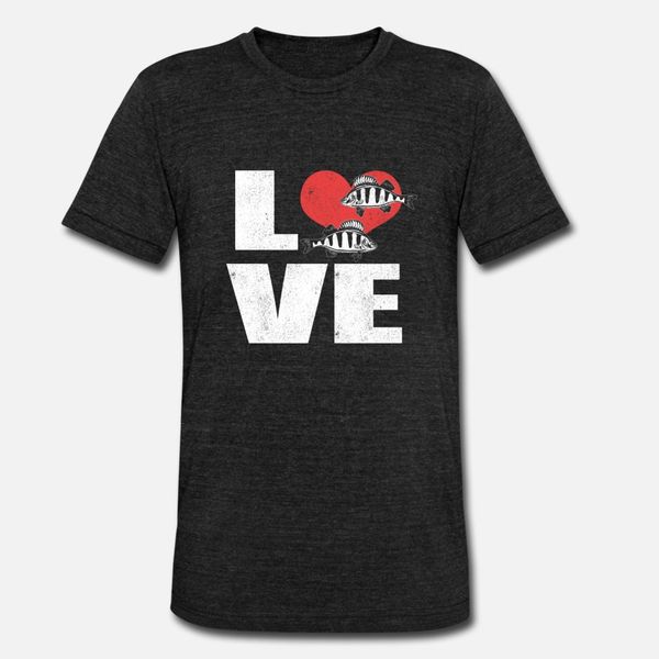 

love perch fish t shirt men custom 100% cotton o neck clothes anti-wrinkle fashion summer style trend shirt