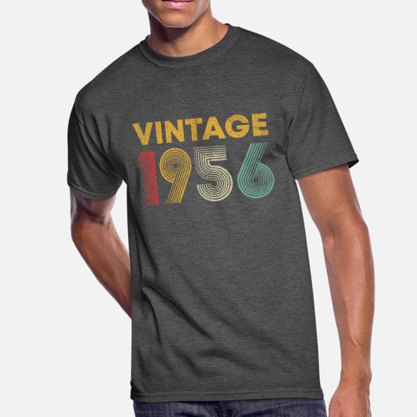 

64th birthday gift vintage 1956 men women t shirt men knitted short sleeve s-xxxl trend crazy breathable summer style original shirt