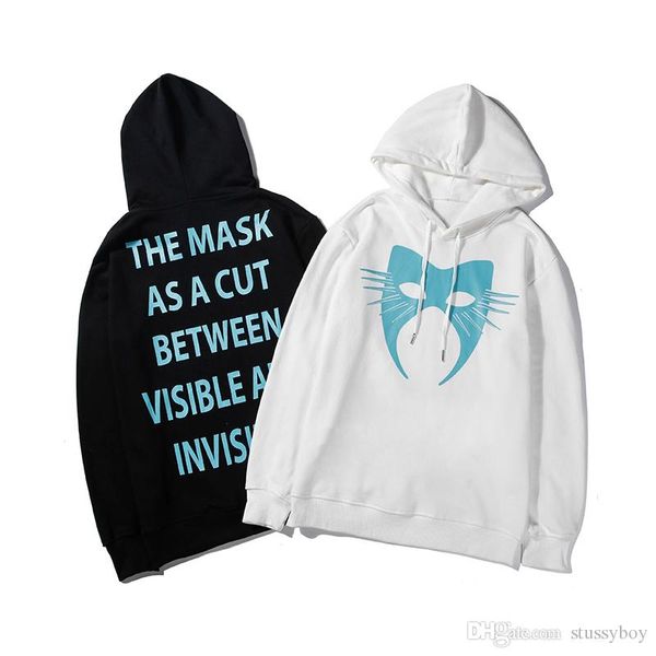 

luxury hoodie sweatshirts men women mask designer hoodie hip hop black white mens designer hoodies size m-xxl