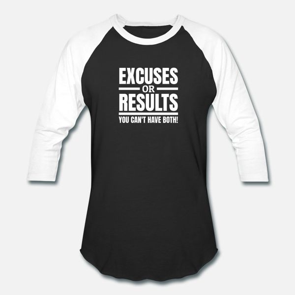 

excuses or results motivation quote entrepreneur t shirt men printed 100% cotton o-neck gents crazy funny casual summer letters shirt