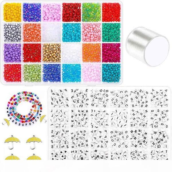 

bracelet beads, jewelry bead making, 3000 4mm pony seed beads, 1200 letter beads ,friendship bracelet and jewelry making, Golden;silver