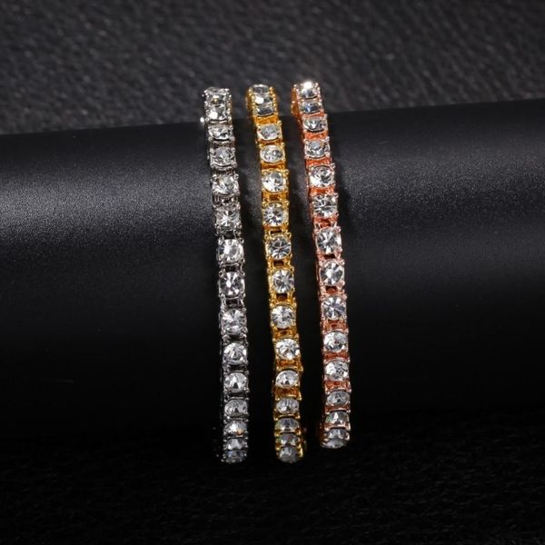 

5mm for women /white & fashion 1 jewelry rhinestones hiphop gold men y200602 set necklace tennis row uwin chains bracelet gold full btebljp, Slivery;crystal
