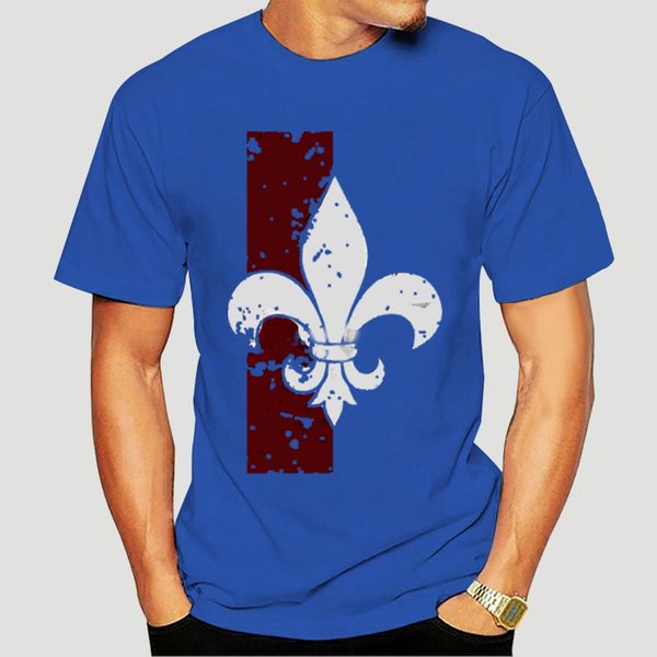 

men tshirt short sleeve fleur de lis t shirt tee women t-shirt-0397d