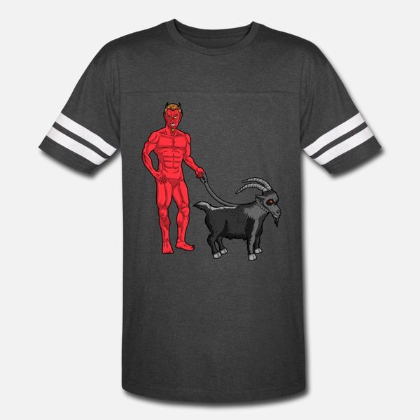 

devil with goat on a leash satan black phillip t shirt men designs short sleeve o neck clothes crazy new fashion summer style pattern