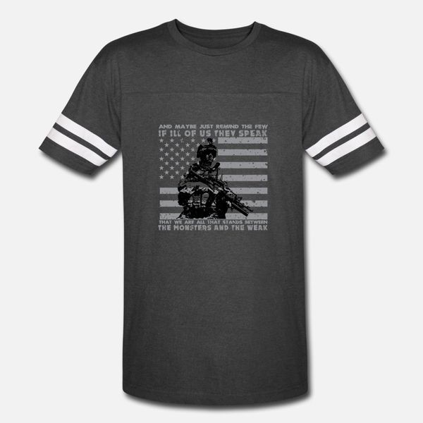 

the monsters and the weak us army veteran t shirt men printing cotton o-neck gents loose comical summer style standard shirt