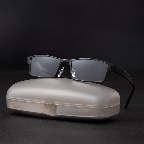 

men titanium alloy eyeglasses frame for men eyewear flexible temples legs ip electroplating alloy material,full rim and half rim, Black