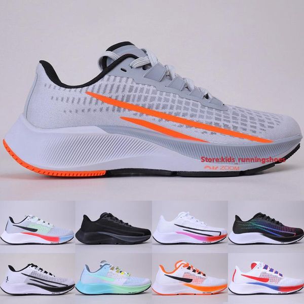 

highest qualityzoom pegasus 37 turbo men women running shoes new designer be true butterfly pure platium wolf grey orange outdoor sneake, Black