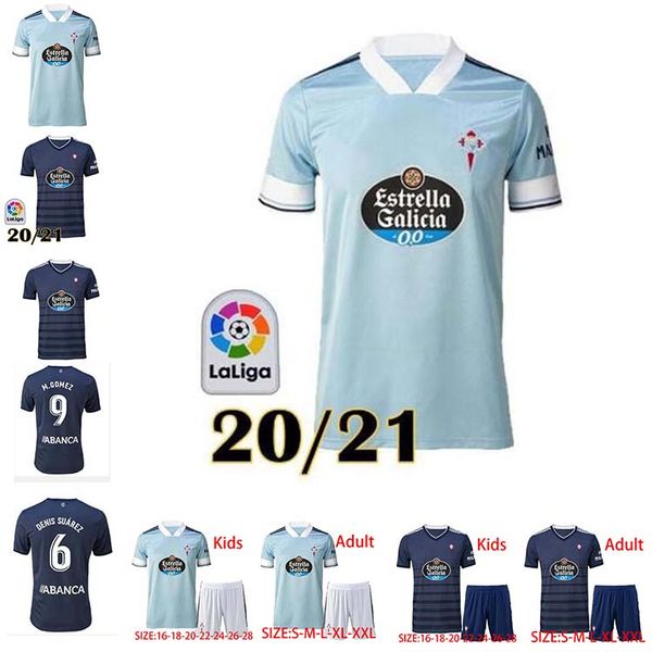 

new 20 21 rc celta de vigo soccer jersey lobotka iago aspas santl mina football shirt sisto boufal spain celta vigo man + kids, Black;yellow