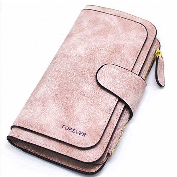 

jhd ladies wallet zipper long purse ladies card wallet triple discount fashion wallet drop shipping good quality, Red;black