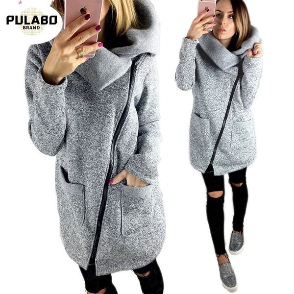 

womens long sleeves side zipper coat winter jacket parka hooded fishtail overcoat coat women parka mujer invierno 2020, Black