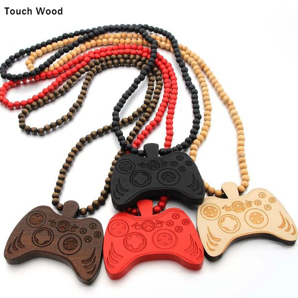 

wooden game console handle necklace / hip hop pendant / accessory dropshipping, Silver
