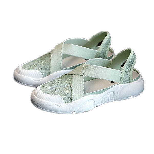 

2020 summer shoes women sandals flat casual woman shoes soft breathable sweet ladies footwear a2513, Black