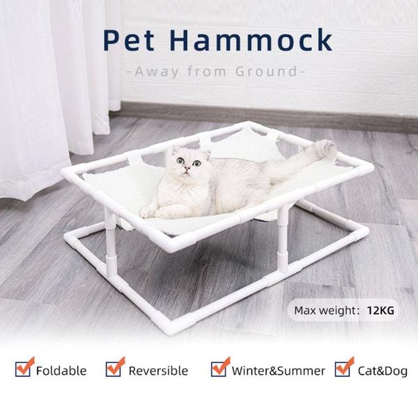 

kennels & pens dog bed pet elevated cat portable double-sided raised cot for indoors outdoors summer and winter