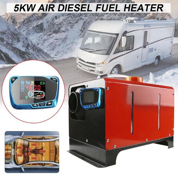 

5kw 12v/24v parking heater air heater single hole car truck camper boats low noise start interior thawing glass fog defrosting